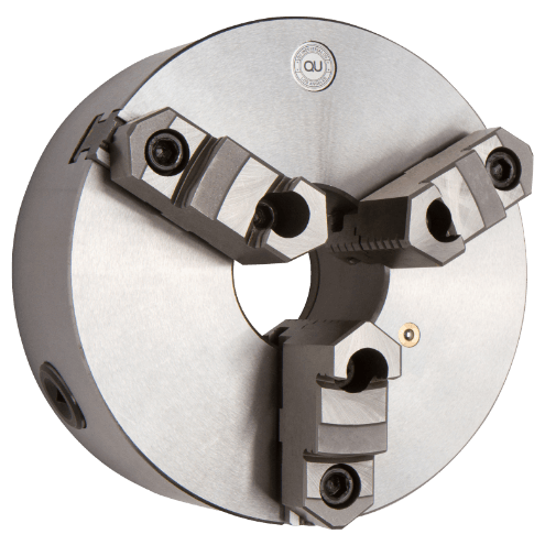 3-Jaw Self Centering Scroll Chuck - Flatback - Top Reversible Jaws